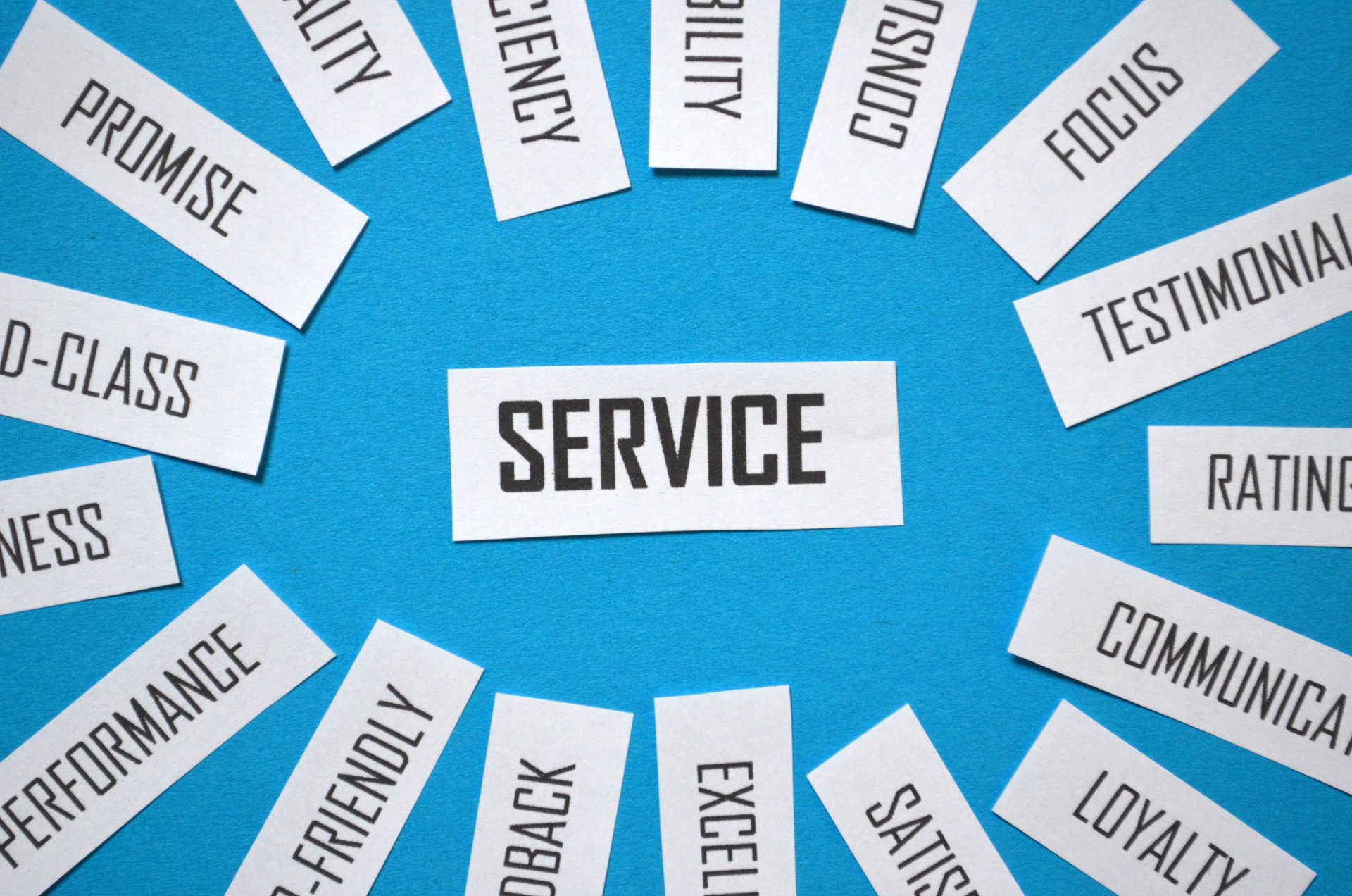 SERVICE paper word cloud